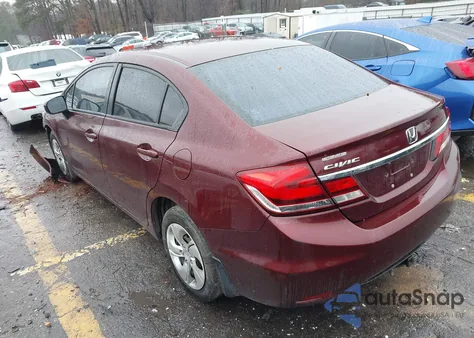 2015 Honda Civic Lx z USA, uszkodzony, nr VIN 2HGFB2F52FH531564